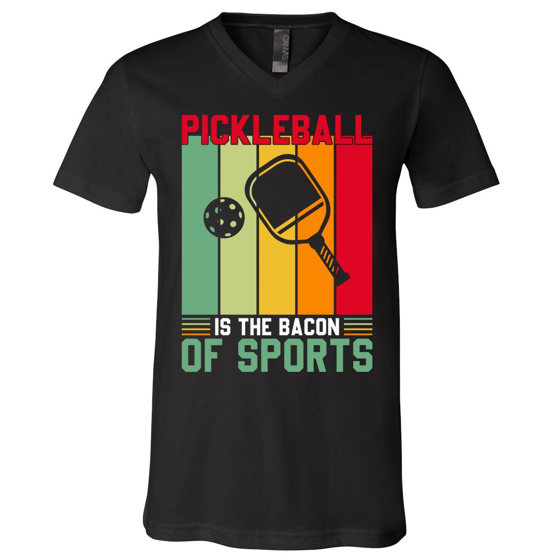 Vinatge Pickleball Of Sport Paddles Player Gift V-Neck T-Shirt