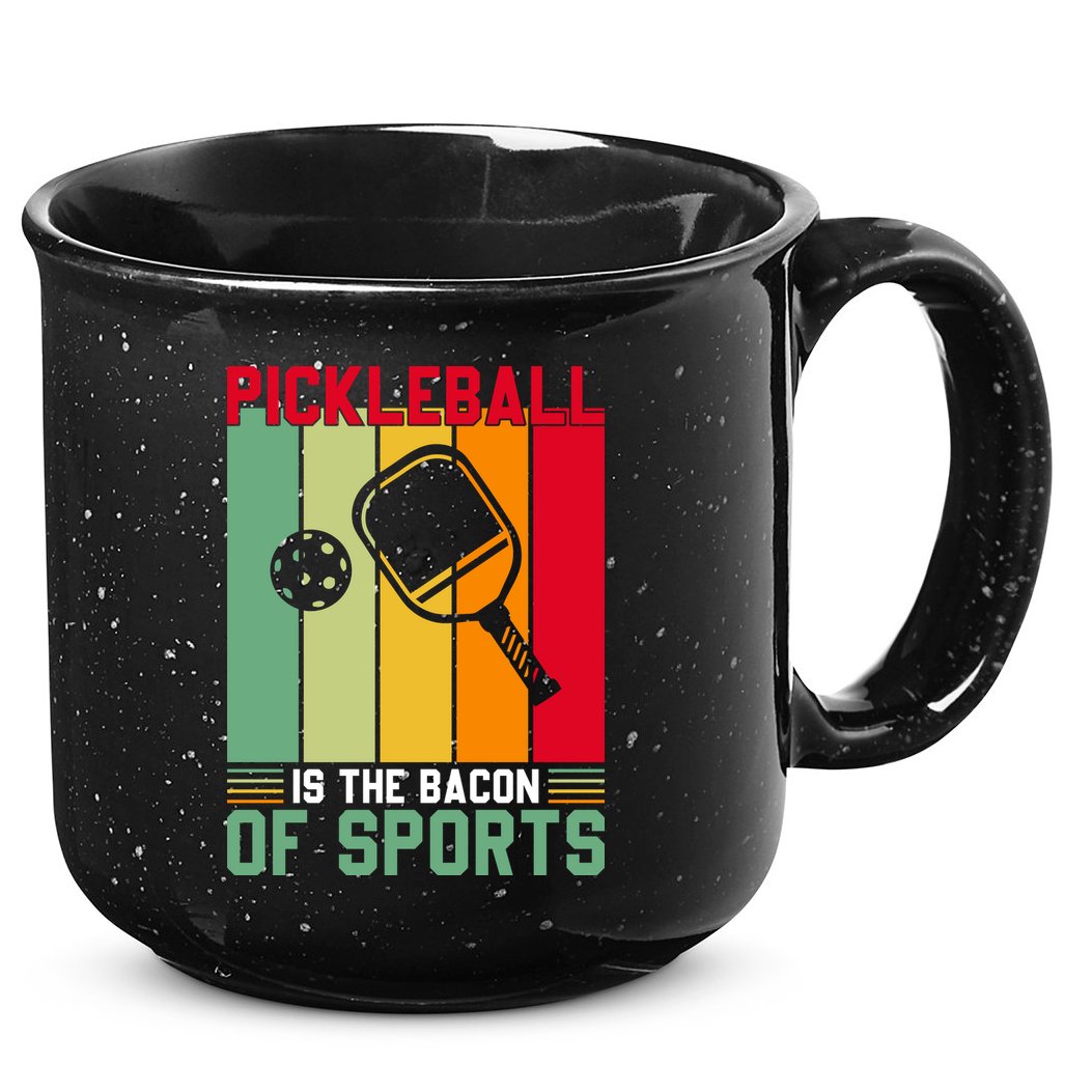 Vinatge Pickleball Of Sport Paddles Player Gift 15oz Campfire Ceramic Mug