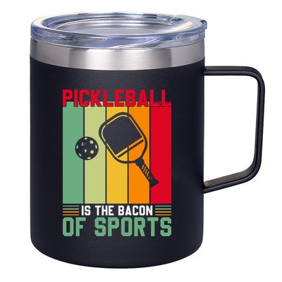 Vinatge Pickleball Of Sport Paddles Player Gift 12oz Stainless Steel Coffee Mug