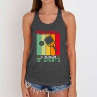 Vinatge Pickleball Of Sport Paddles Player Gift Women's Knotted Racerback Tank