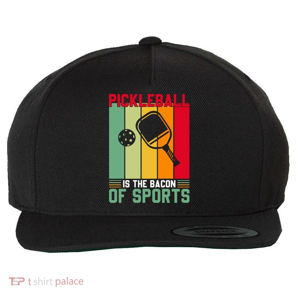 Vinatge Pickleball Of Sport Paddles Player Gift Wool Snapback Cap