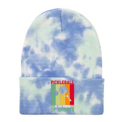 Vinatge Pickleball Of Sport Paddles Player Gift Tie Dye 12in Knit Beanie