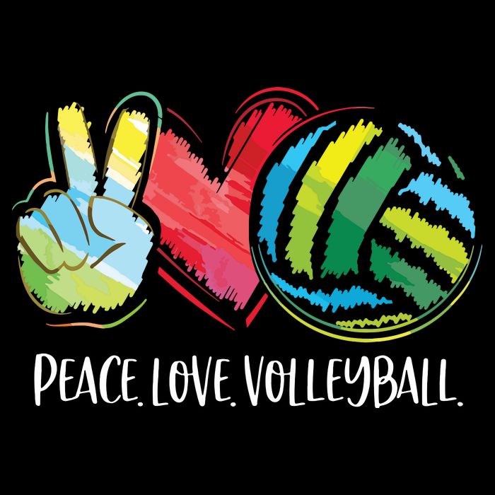 Volleyball Player Peace Love Volleyball Backpack