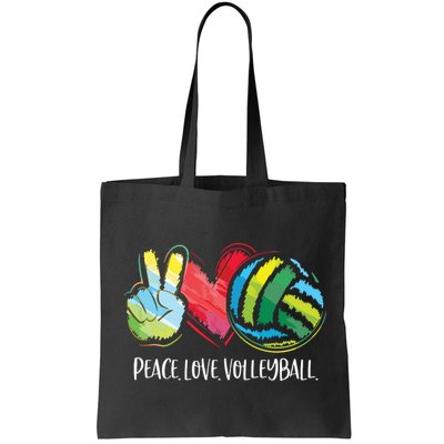 Volleyball Player Peace Love Volleyball Bag