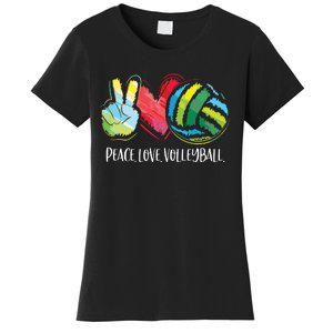 Volleyball Player Peace Love Volleyball Women's T-Shirt