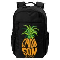 Vintage PSYCH Pineapple Of Gus Cmon Son! Crazy Lover Gift Daily Commute Backpack