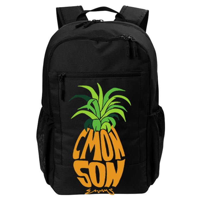 Vintage PSYCH Pineapple Of Gus Cmon Son! Crazy Lover Gift Daily Commute Backpack