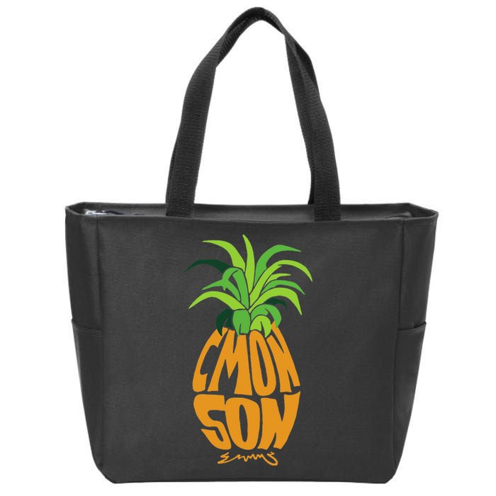 Vintage PSYCH Pineapple Of Gus Cmon Son! Crazy Lover Gift Zip Tote Bag