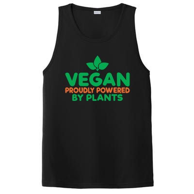 Vegan Proudly Powered By Plants Veggie Lover Vegan Funny Gift PosiCharge Competitor Tank