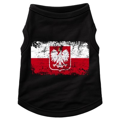 Vintage Polish Poland Polska Flag Distressed Doggie Tank