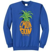 Vintage PSYCH Pineapple of Gus C'mon Son! Crazy Lover Gift  Tall Sweatshirt