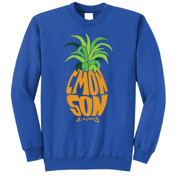 Vintage PSYCH Pineapple of Gus C'mon Son! Crazy Lover Gift  Tall Sweatshirt