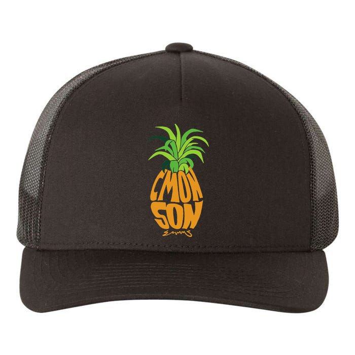 Vintage PSYCH Pineapple Of Gus Cmon Son! Crazy Lover Gift Yupoong Adult 5-Panel Trucker Hat