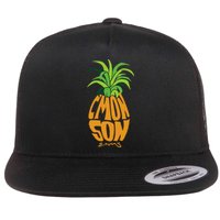 Vintage PSYCH Pineapple Of Gus Cmon Son! Crazy Lover Gift Flat Bill Trucker Hat