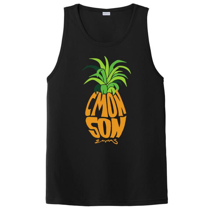 Vintage PSYCH Pineapple Of Gus Cmon Son! Crazy Lover Gift PosiCharge Competitor Tank