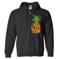 Vintage PSYCH Pineapple Of Gus Cmon Son! Crazy Lover Gift Full Zip Hoodie