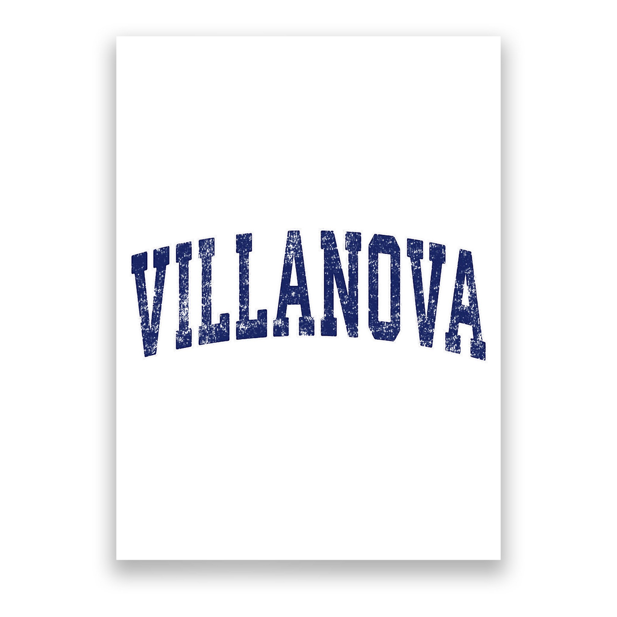 Villanova Pennsylvania Pa Vintage Athletic Sports Poster