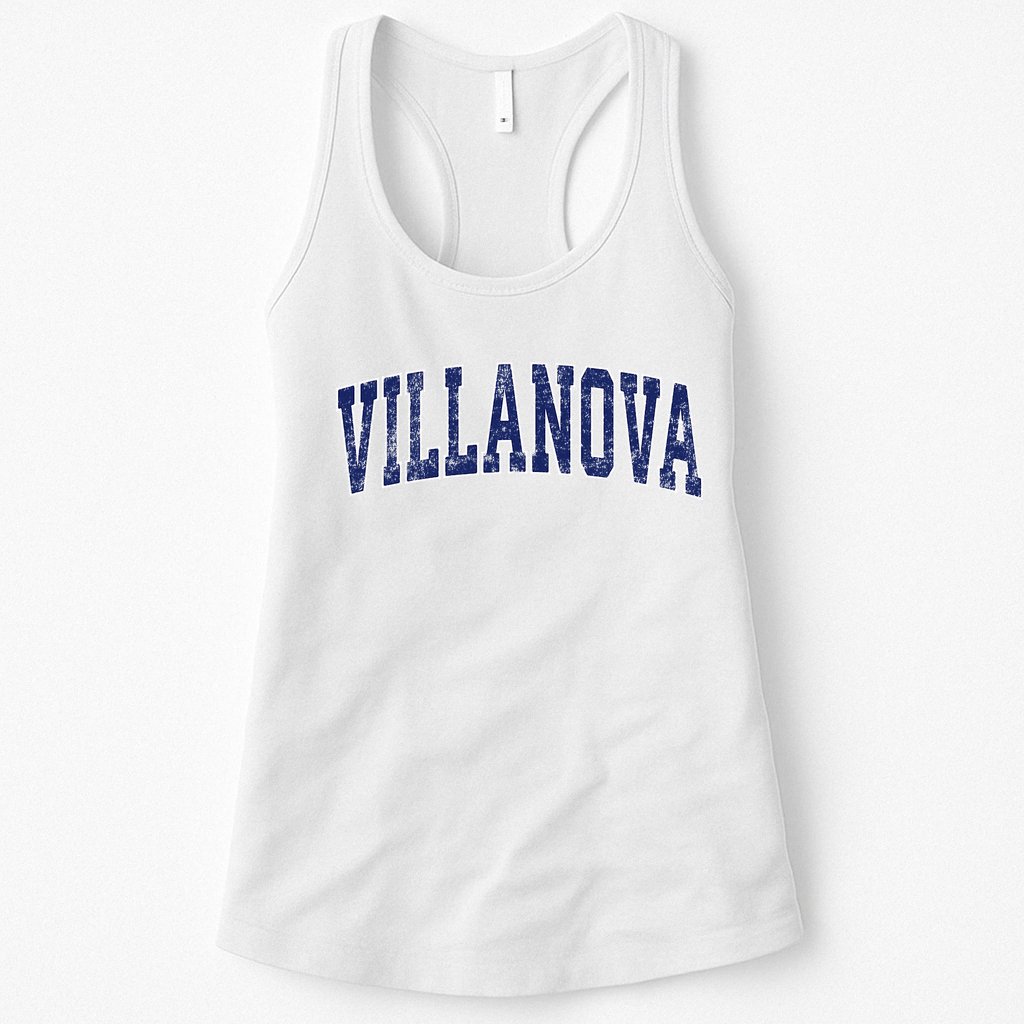 Villanova Pennsylvania Pa Vintage Athletic Sports Womens Tank Top