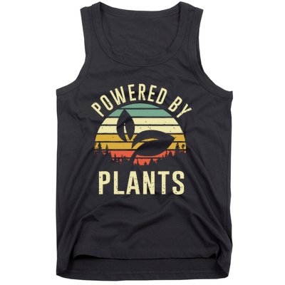 Vintage Powered Plants Vegetarian By Vegan Diet Tank Top