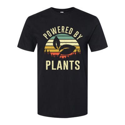 Vintage Powered Plants Vegetarian By Vegan Diet Softstyle® CVC T-Shirt