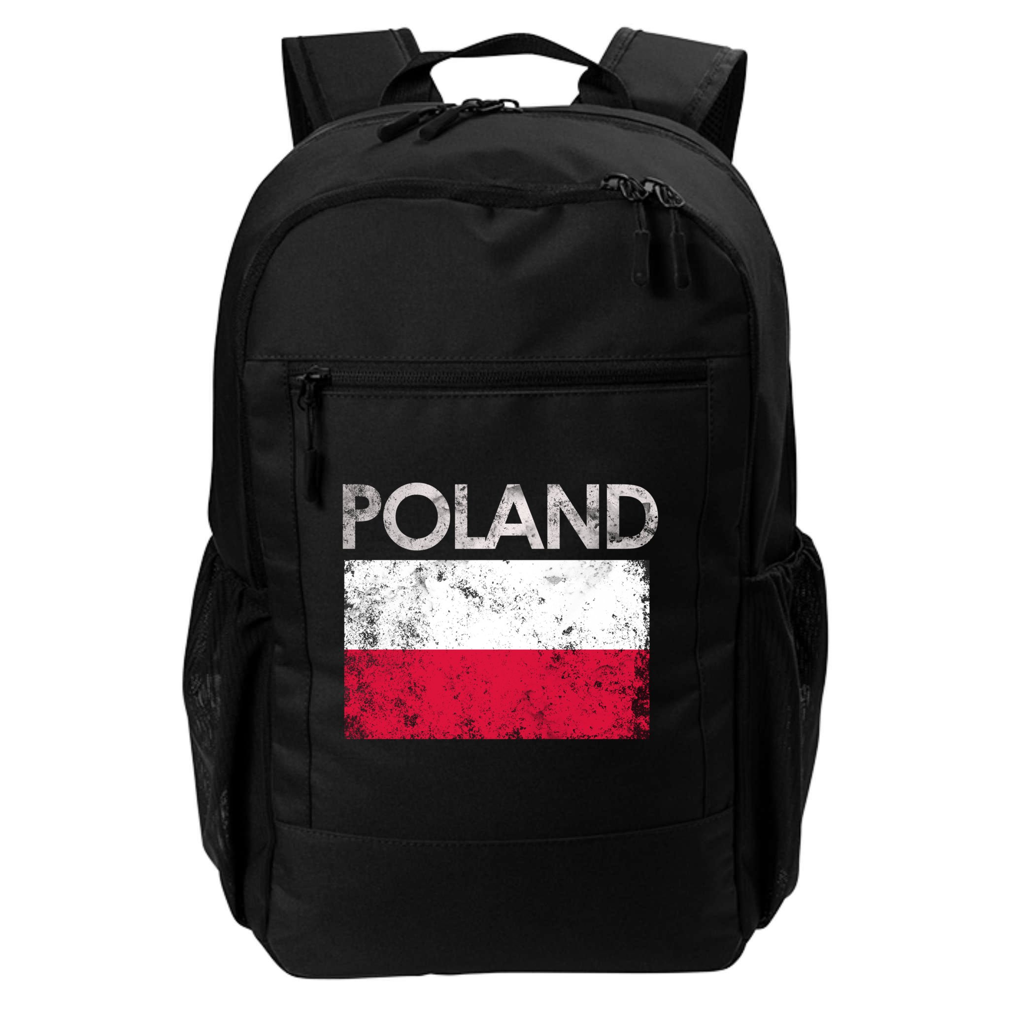 Vintage Poland Polish Flag Pride Gift Backpack