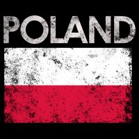 Vintage Poland Polish Flag Pride Gift Backpack