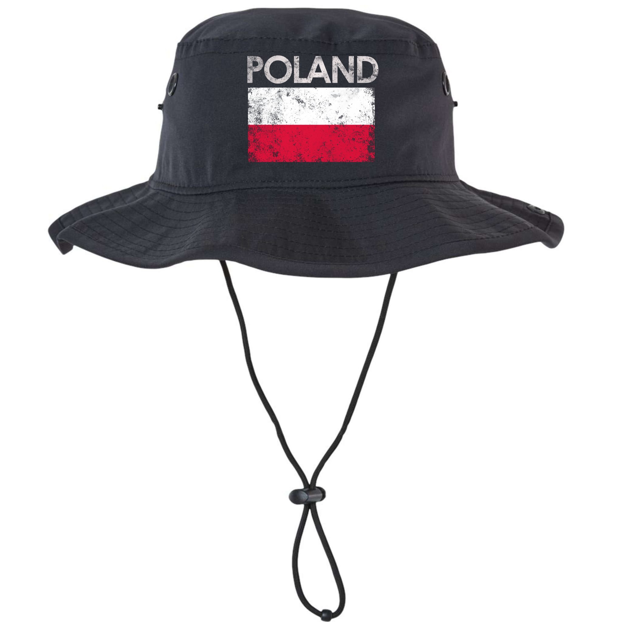 Vintage Poland Polish Flag Pride Gift Bucket Hat