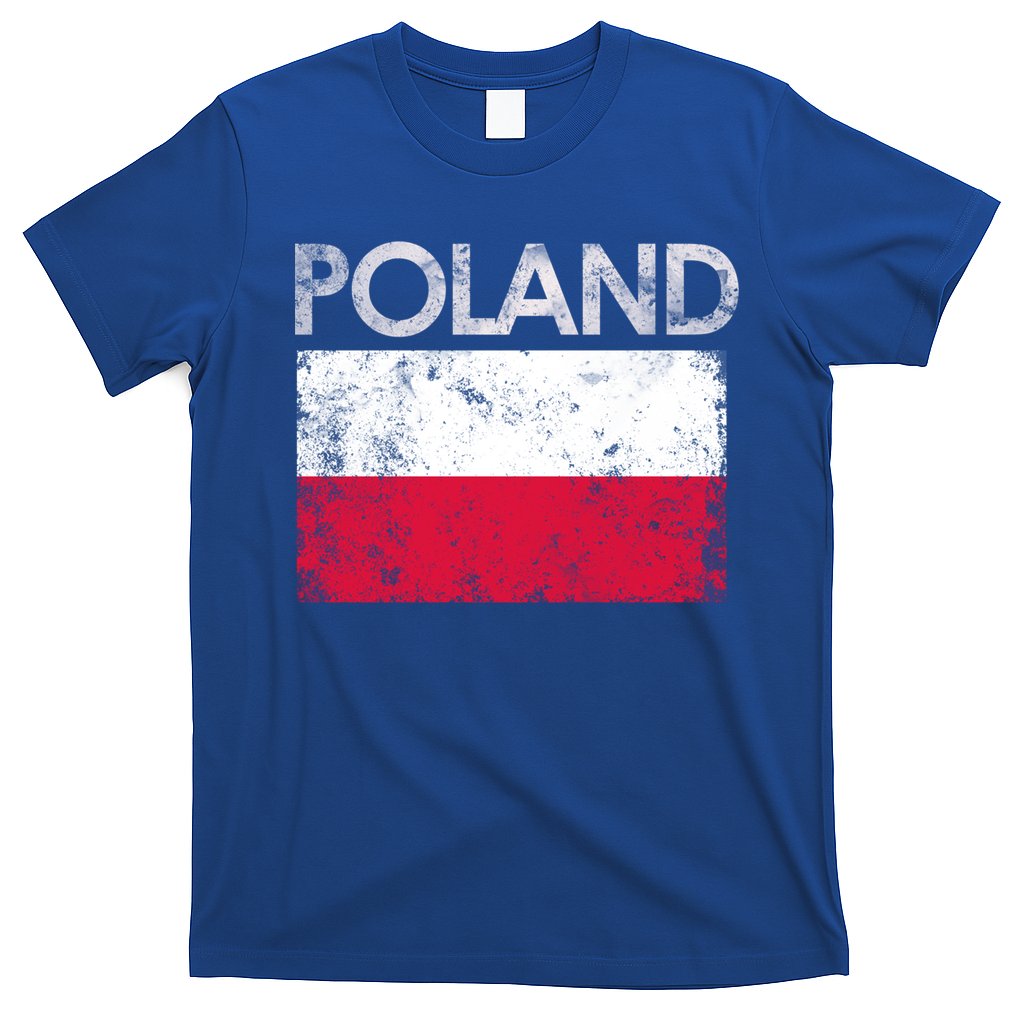 Vintage Poland Polish Flag Pride Gift T-Shirt