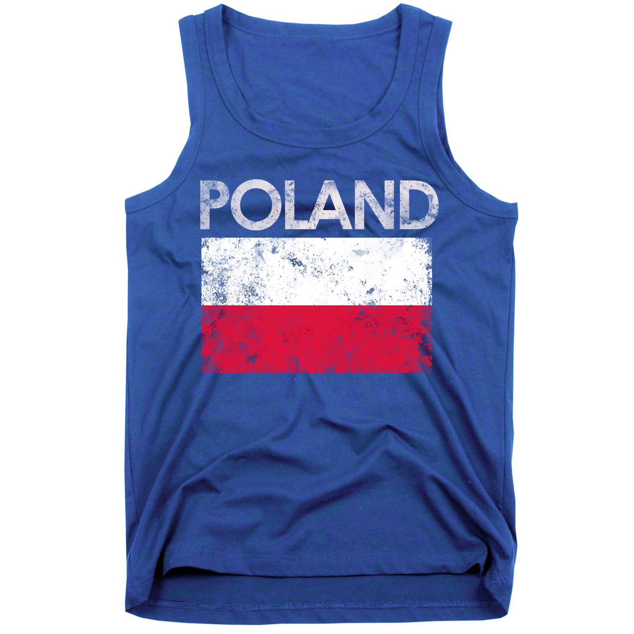 Vintage Poland Polish Flag Pride Gift Tank Top