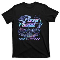 Vintage Pizza Planet Serving Your Local Star Cluster Alien T-Shirt