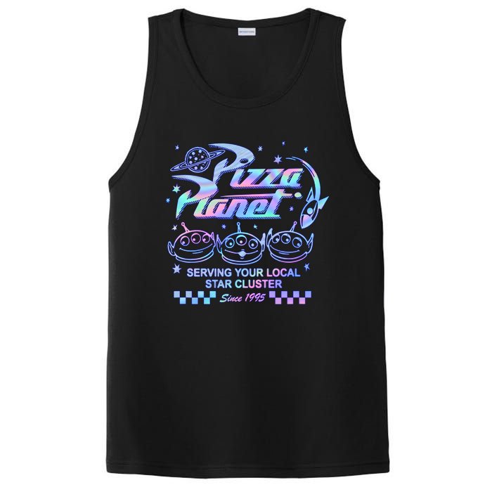 Vintage Pizza Planet Serving Your Local Star Cluster Alien PosiCharge Competitor Tank