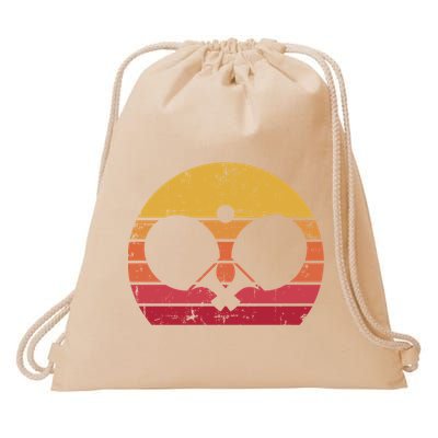 Vintage Ping Pong Player Gift Retro Table Tennis Cute Gift Drawstring Bag