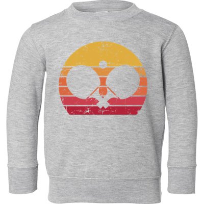 Vintage Ping Pong Player Gift Retro Table Tennis Cute Gift Toddler Sweatshirt