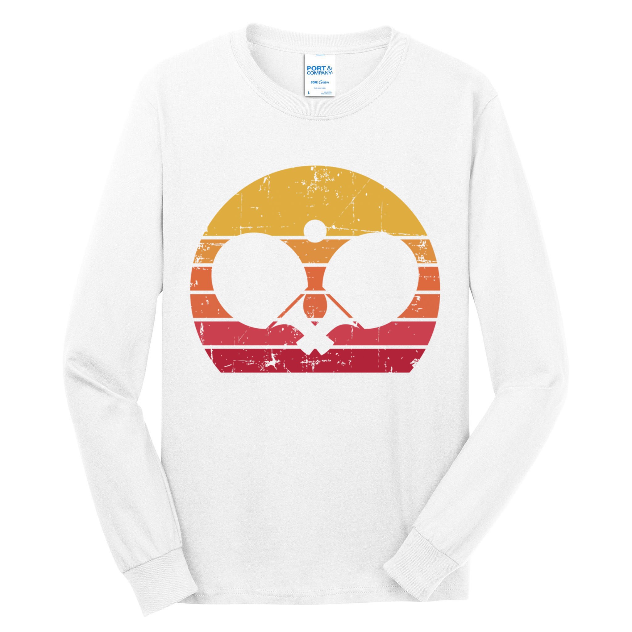 Vintage Ping Pong Player Gift Retro Table Tennis Cute Gift Tall Long Sleeve T-Shirt