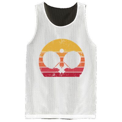 Vintage Ping Pong Player Gift Retro Table Tennis Cute Gift Mesh Reversible Basketball Jersey Tank