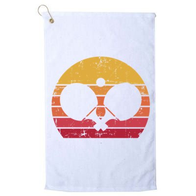 Vintage Ping Pong Player Gift Retro Table Tennis Cute Gift Golf Towel