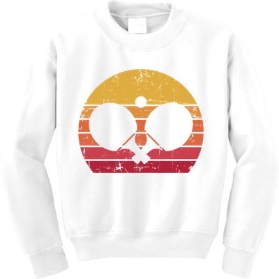 Vintage Ping Pong Player Gift Retro Table Tennis Cute Gift Kids Sweatshirt