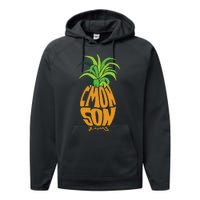 Vintage PSYCH Pineapple Of Gus Cmon Son! Crazy Lover Gift Performance Fleece Hoodie