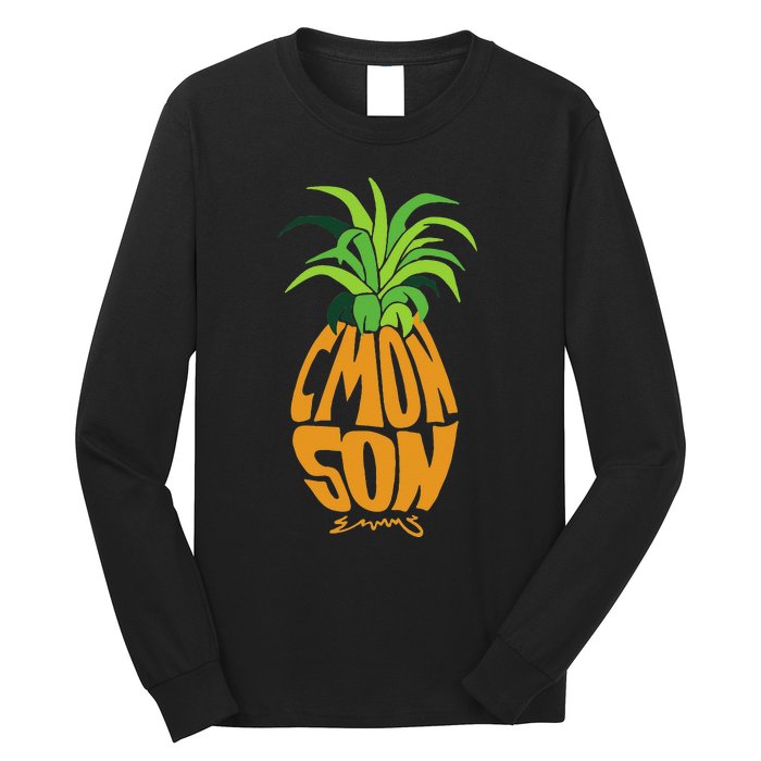 Vintage PSYCH Pineapple Of Gus Cmon Son! Crazy Lover Gift Long Sleeve Shirt