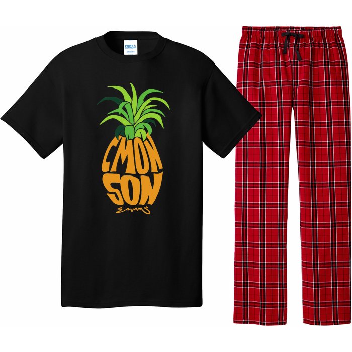 Vintage PSYCH Pineapple Of Gus Cmon Son! Crazy Lover Gift Pajama Set