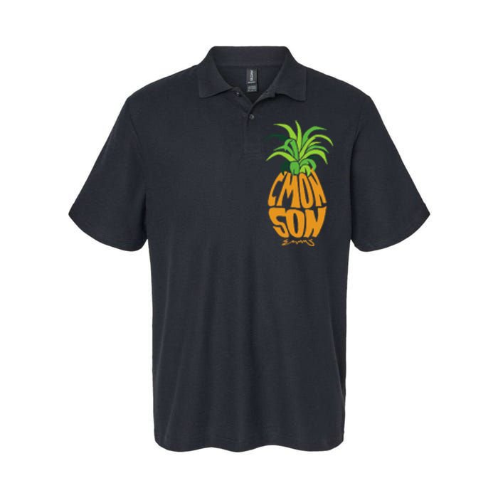 Vintage PSYCH Pineapple Of Gus Cmon Son! Crazy Lover Gift Softstyle Adult Sport Polo