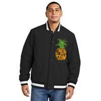 Vintage PSYCH Pineapple Of Gus Cmon Son! Crazy Lover Gift Insulated Varsity Jacket