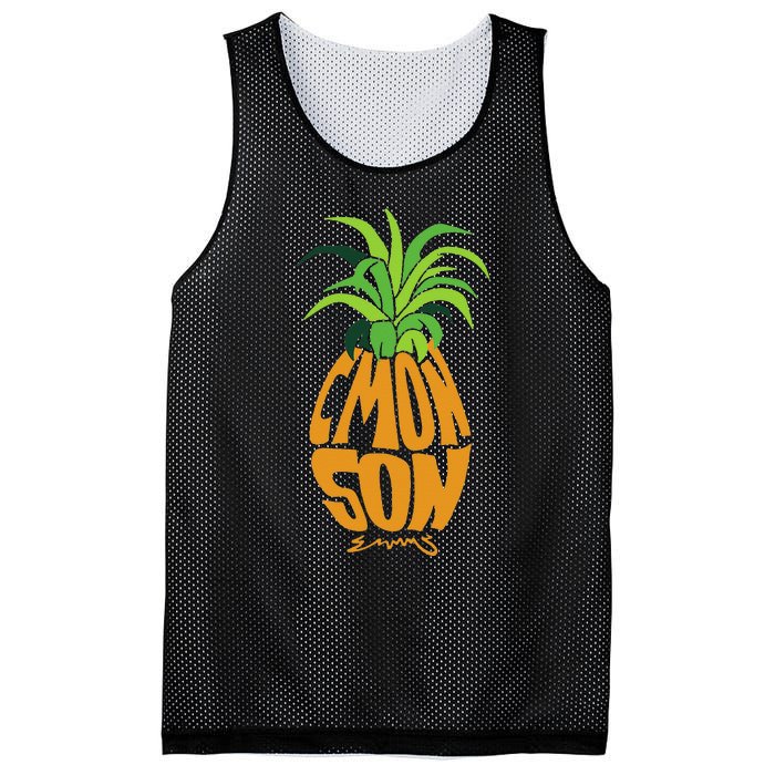 Vintage PSYCH Pineapple Of Gus Cmon Son! Crazy Lover Gift Mesh Reversible Basketball Jersey Tank