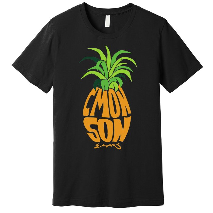 Vintage PSYCH Pineapple Of Gus Cmon Son! Crazy Lover Gift Premium T-Shirt