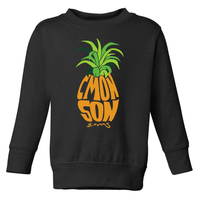 Vintage PSYCH Pineapple Of Gus Cmon Son! Crazy Lover Gift Toddler Sweatshirt