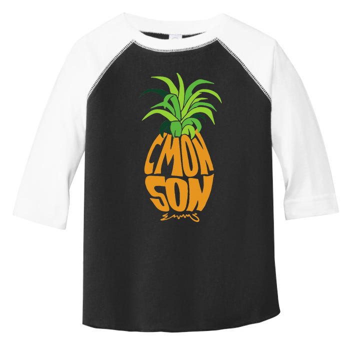 Vintage PSYCH Pineapple Of Gus Cmon Son! Crazy Lover Gift Toddler Fine Jersey T-Shirt