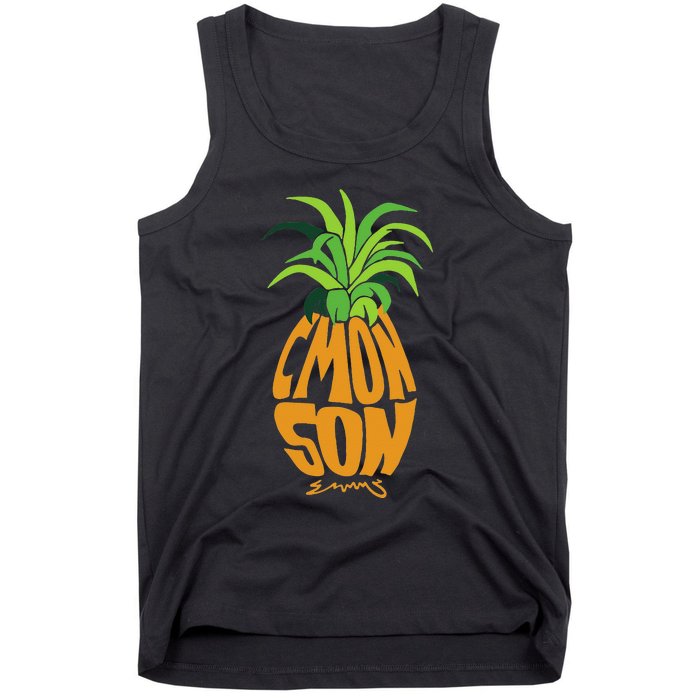 Vintage PSYCH Pineapple Of Gus Cmon Son! Crazy Lover Gift Tank Top