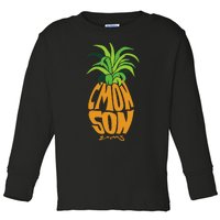 Vintage PSYCH Pineapple Of Gus Cmon Son! Crazy Lover Gift Toddler Long Sleeve Shirt