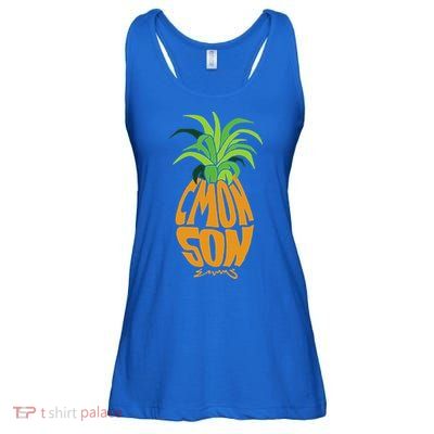 Vintage PSYCH Pineapple of Gus C'mon Son! Crazy Lover Gift Ladies Essential Flowy Tank