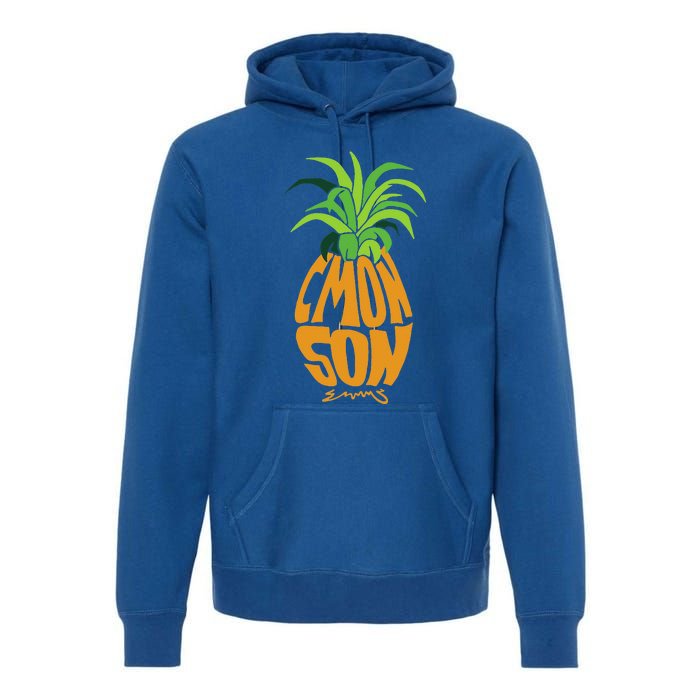 Vintage PSYCH Pineapple of Gus C'mon Son! Crazy Lover Gift Premium Hoodie